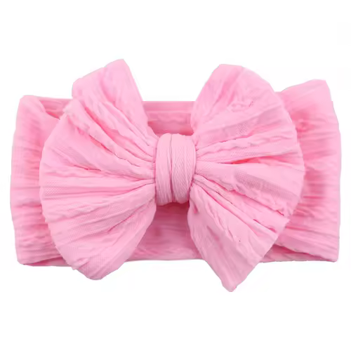 Solid Cable Bow Baby Headband for Child Nylon Layers Headwear Kids Elastic Turban Headwraps Newborn Boys Girls Hair Accessories - Image 17