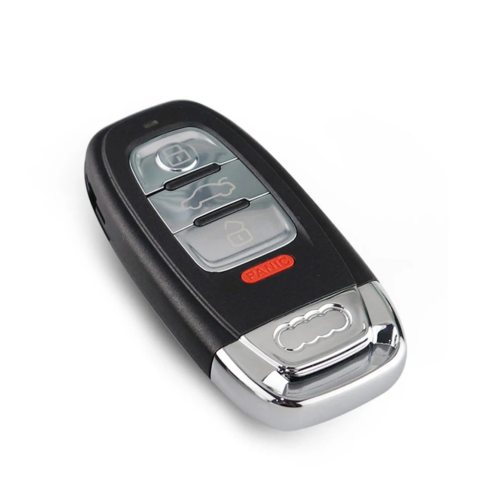 YIQIXIN 3/4 Button For Audi A4L Q5 S4 A5 S5 A6 Q8 A4 A7 A8 A3 RS4 RS5 Remote Car Key Shell Case Cover Smart Key Uncut Blade