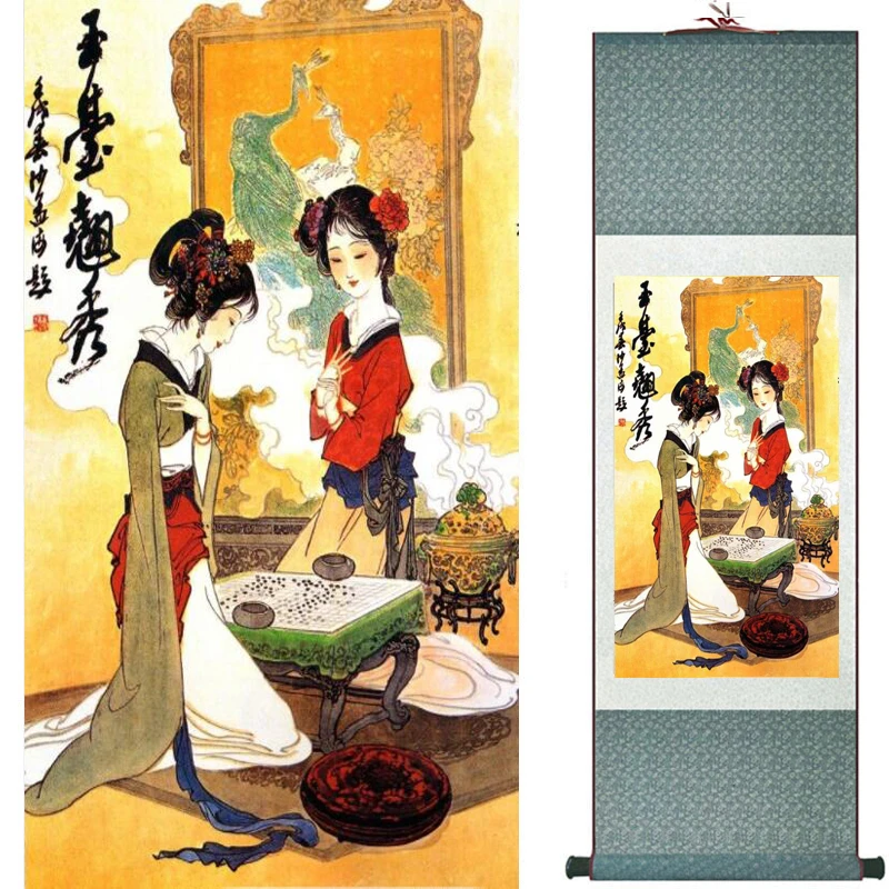 

Traditional Chinese fairy painting Home Office Decoration beautifull women painting2019072728