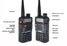 UV-5R 8W Walkie Talkie Long Range 10km FM CB Portable #5