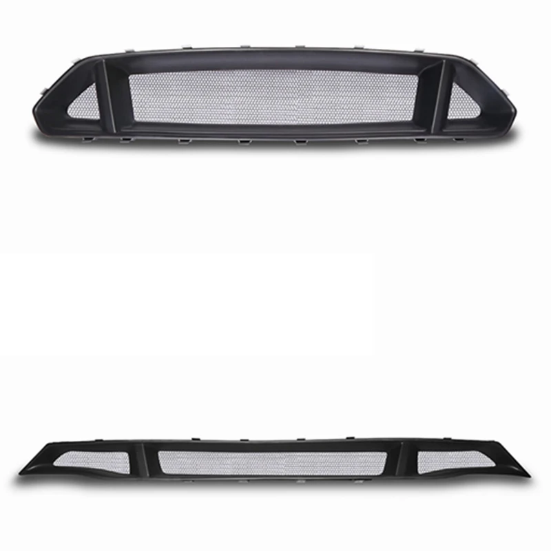 FRP/Carbon Fiber Car Front Bumper Honey Mesh Grille Honeycomb Grills For Ford Mustang 2018-2019 Car Styling