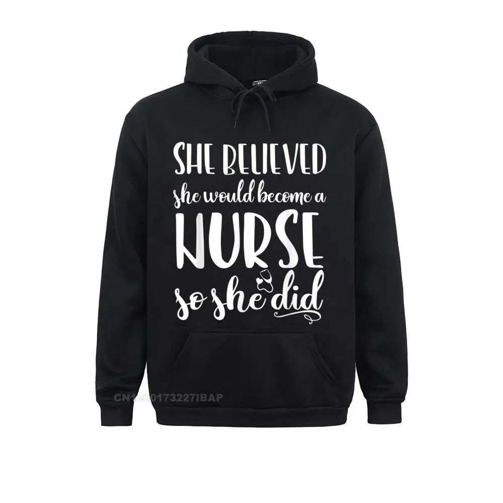 Funny Nursing Student Nurse Gift Idea Hoodie Hoodies for Men Fitness Sweatshirts Printed On Fitted Clothes Long Sleeve