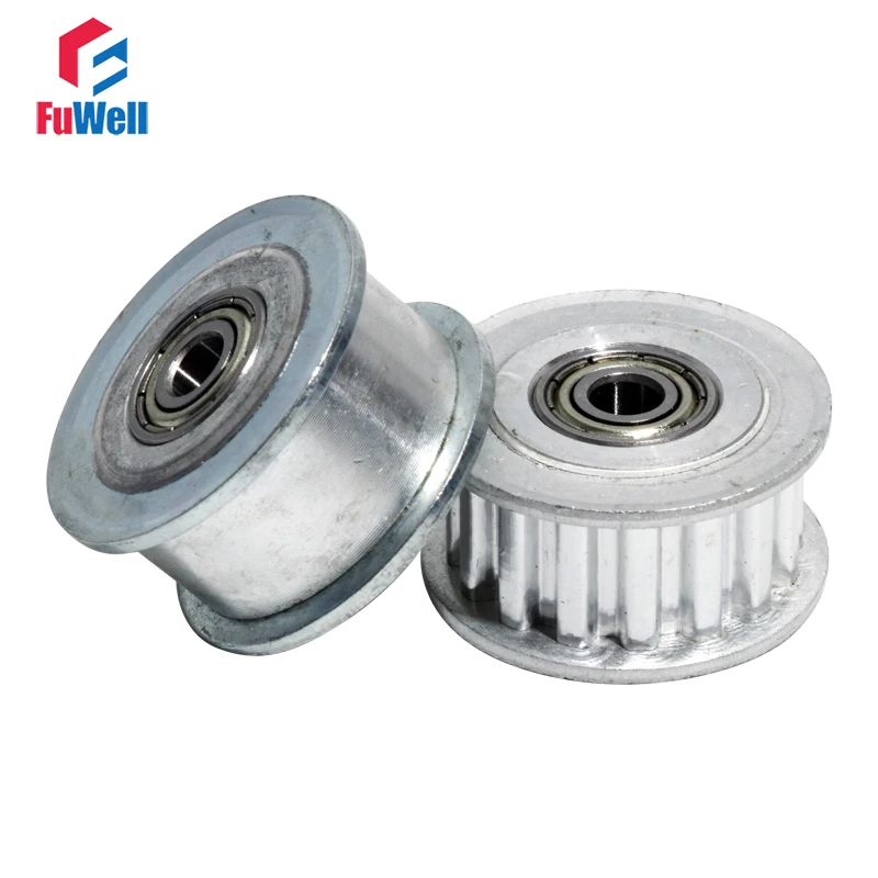 XL-16T Idler Timing Pulley 16Teeth Gear Pulley with Bearing Belt Width 11mm Bore 3/4/5/6/7/8/9mm Aluminum Alloy Idle Belt Pulley