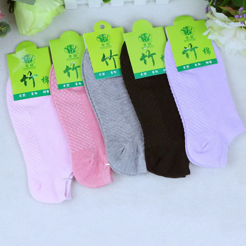 5 Pairs Women Socks Warm Comfortable Cotton Bamboo Fiber Girl Women\'s Socks Ankle Low Female Invisible Color Girl winter socks