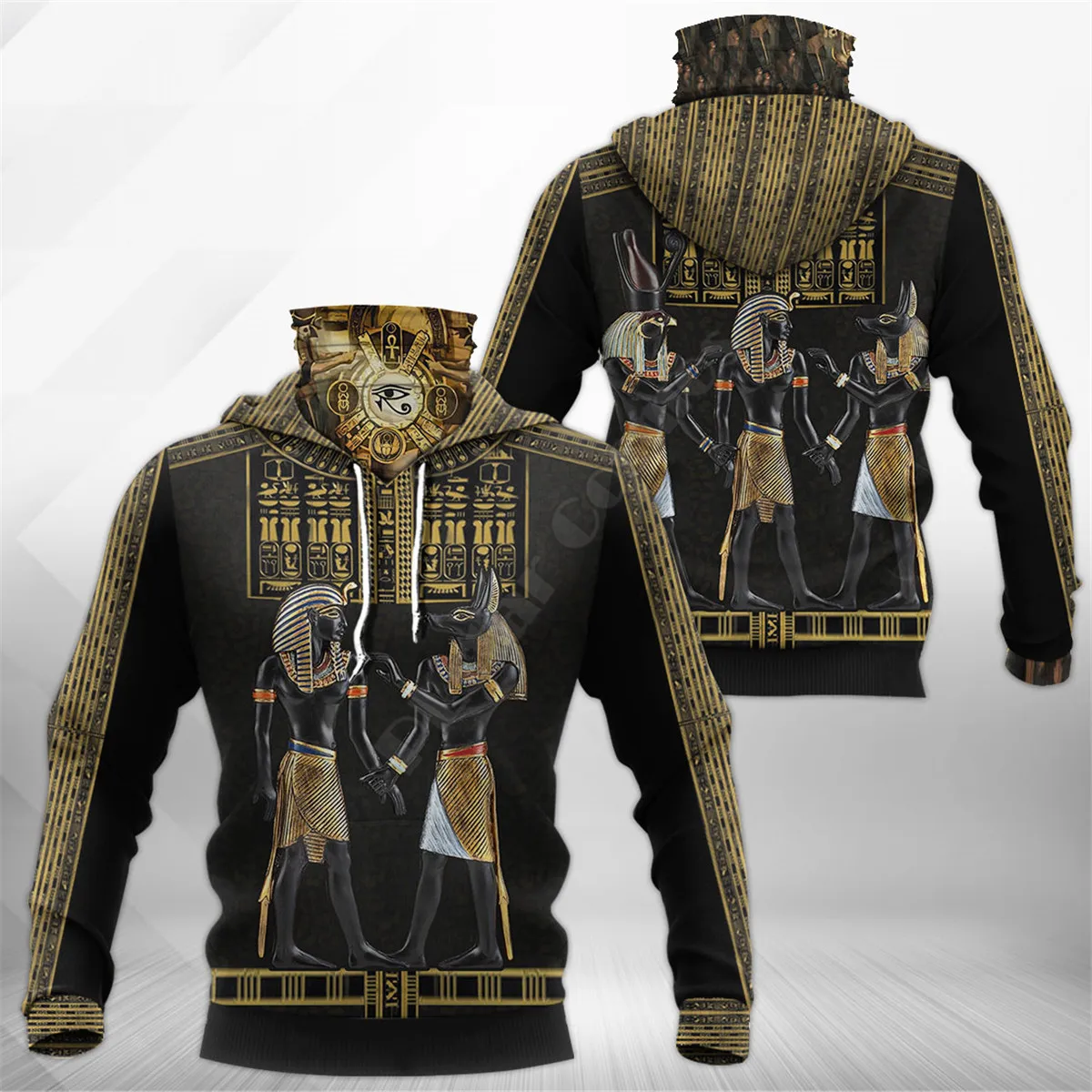 Egyptian tattoo 3D Printed Hoodies Fashion Sweatshirt Women Men Casual Pullover Hoodie Mask Warm Cosplay Costumes 01