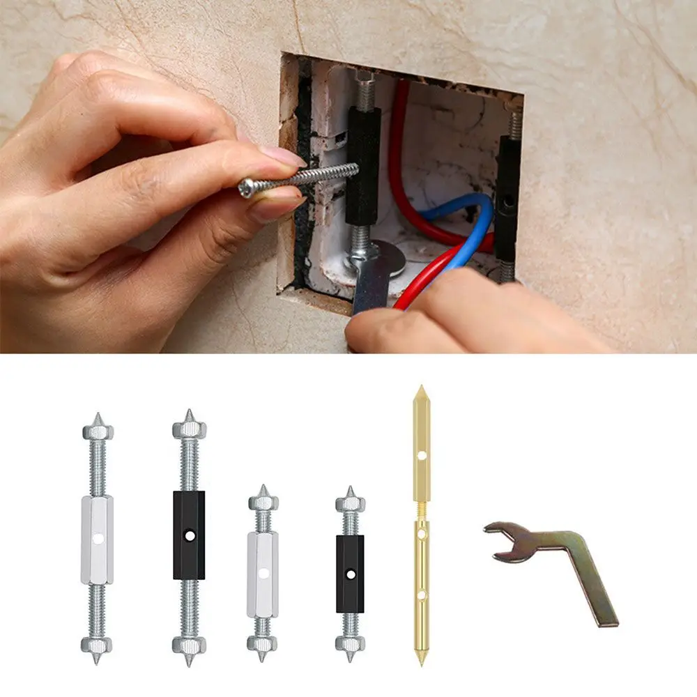 Box Kit Repair Tool Wall Mount 86/118/120 Type Screws Support Rod Dark Box Repair Pole Cassette Repairer Socket Switch Recovery