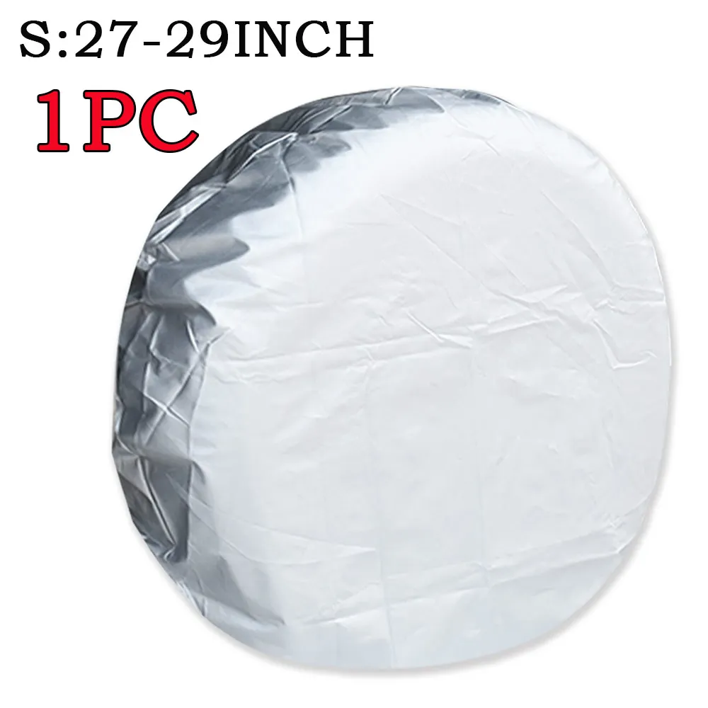Yctze 4pcs 32 Pouces Roue Couvre Pneu Roue Housses de Protection pour RV Camion Voiture Camping-Car Remorque Étanche Protection de D'Enjoliveur Roue Secours Roue Pneu Couvre Roue (Noir