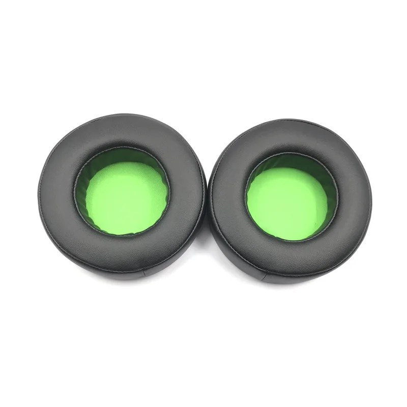 جديد قطع غيار وسادات الأذن البيضاوية لرايز كراكن برو V2 سماعة الألعاب-وسادة رغوة لينة الجلود وسائد الأذن سماعات 7.1 v2