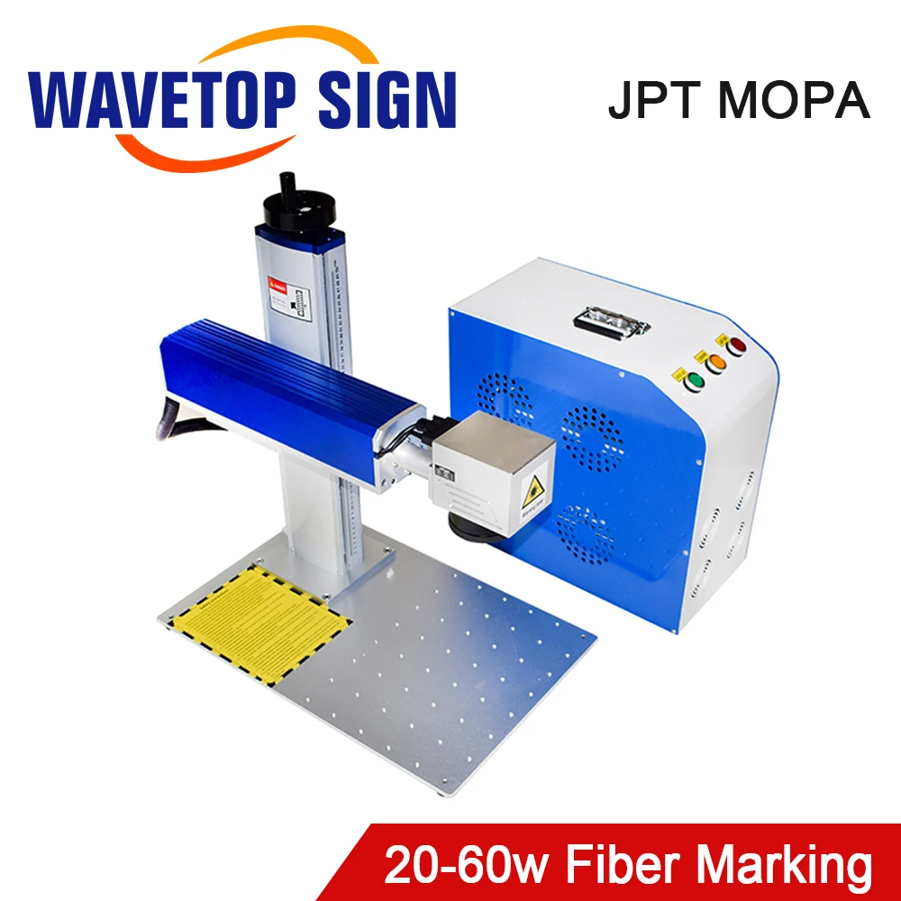 WaveTopSign 20W 30W 60W Split Type Aluminum Shell Fiber Laser Marking Machine JPT Fiber Laser Source MOPA Series