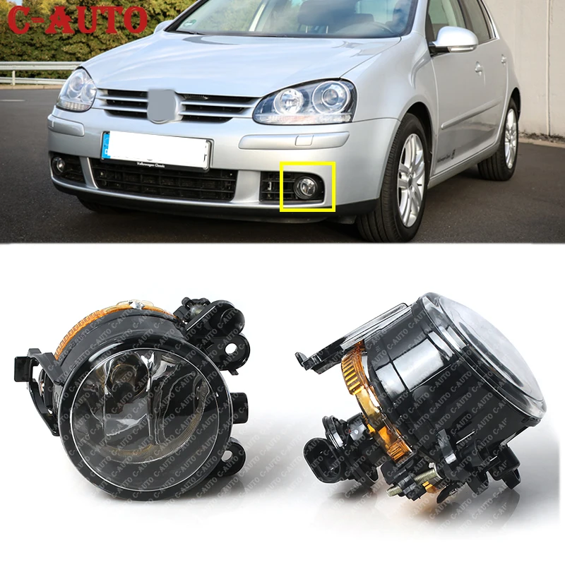 Car Left Right Front For VW Golf 5 A5 MK5 2004 2005 2006 2007 2008 2009 Car Front Halogen Fog Light Fog Lamp Car-Styling