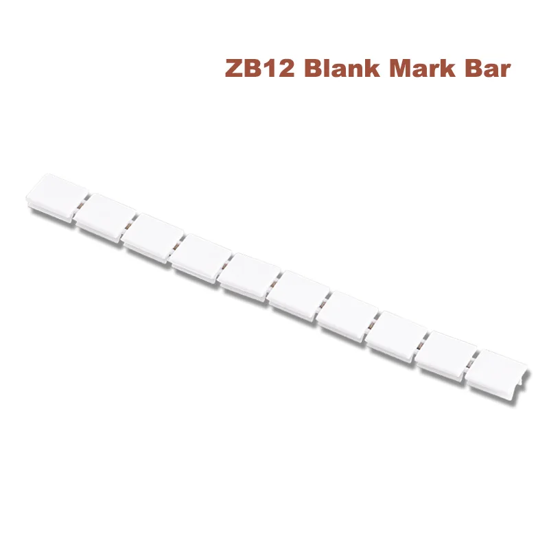 

5Pcs ZB12 Blank Marker Strip For UK16N Bornier Din Rail Terminal Block Mark Bar Morsettiera Terminals Marking Label