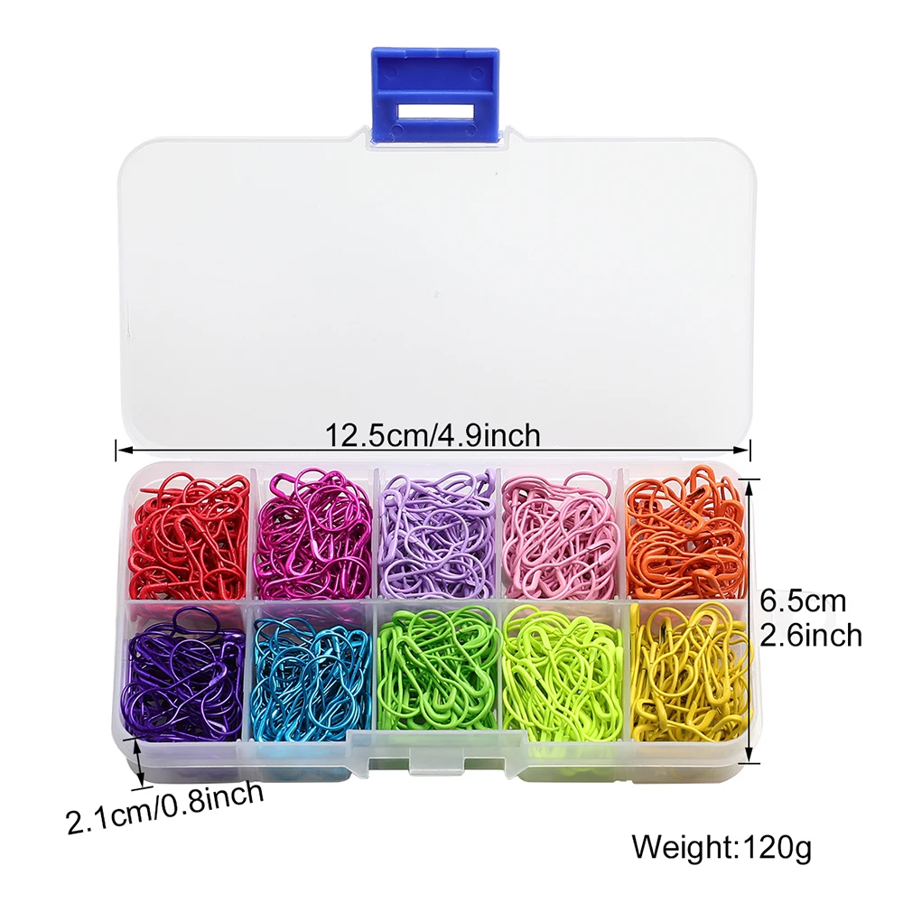 Creative  Mix Color Gourd Shape Safety Metal Pins Knitting Tool Accessories Cross Stitch Marker Tag Pins Clips