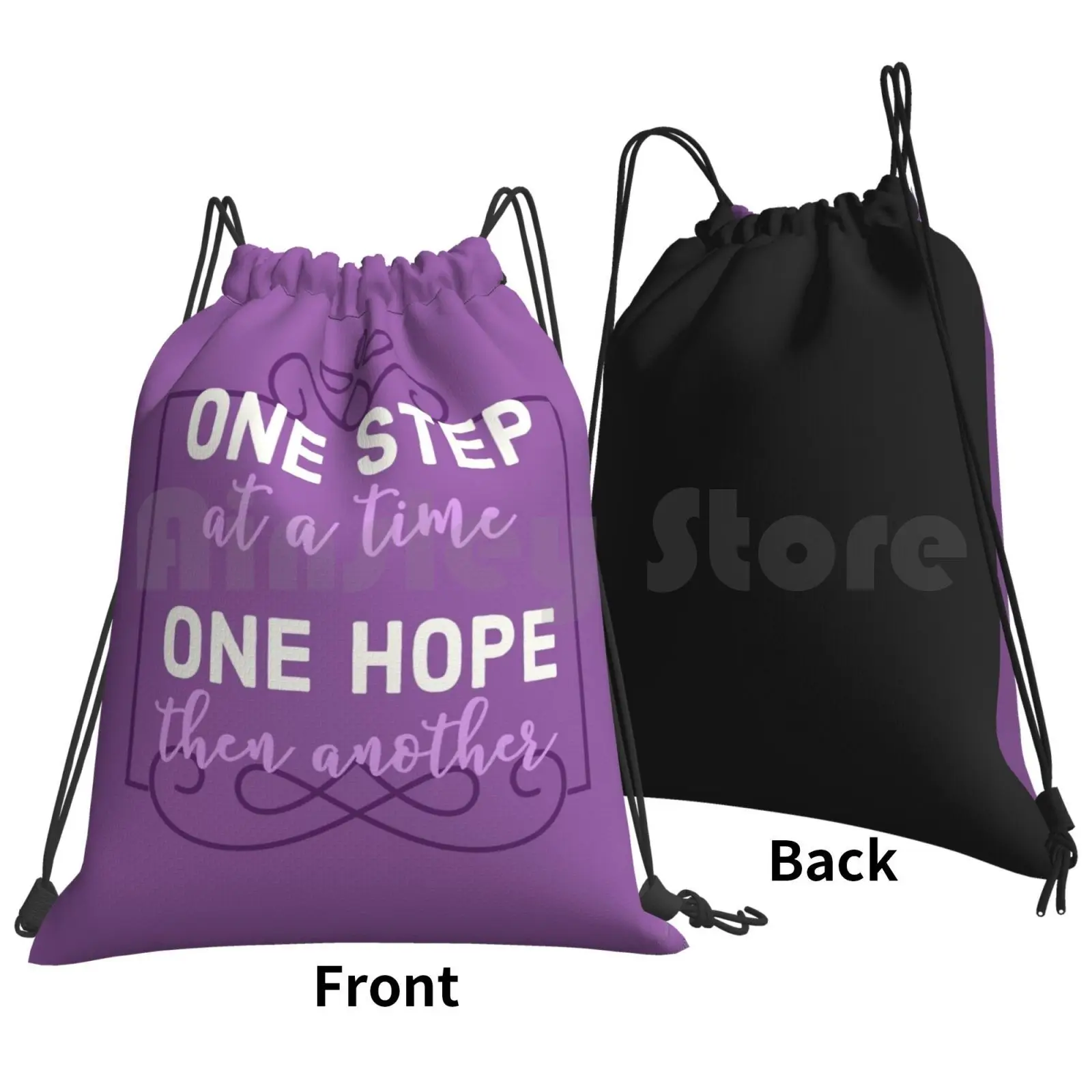 Journey To The Past Backpack Drawstring Bag Riding Climbing Gym Bag One Step At A Time One Hope Then Another Anastasia