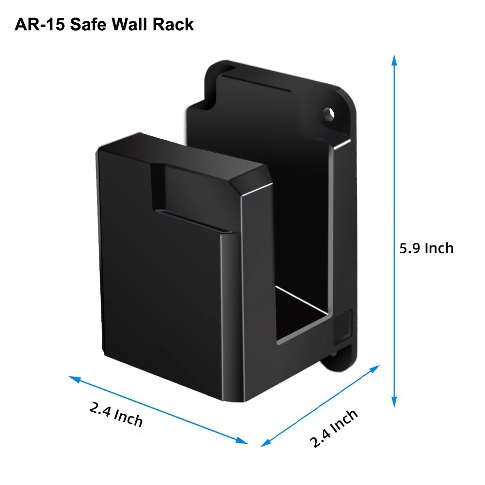 Estante de pared de seguridad con bloqueo de cable, montaje AR de ABS sólido, almacenamiento de seguridad para Rifle y escopeta, accesorios para armas, AR-15