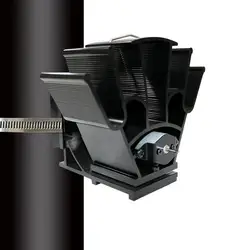 Newest Fireplace Fan 5 Blades Silent Stove Fan for Large Air Volume #W0