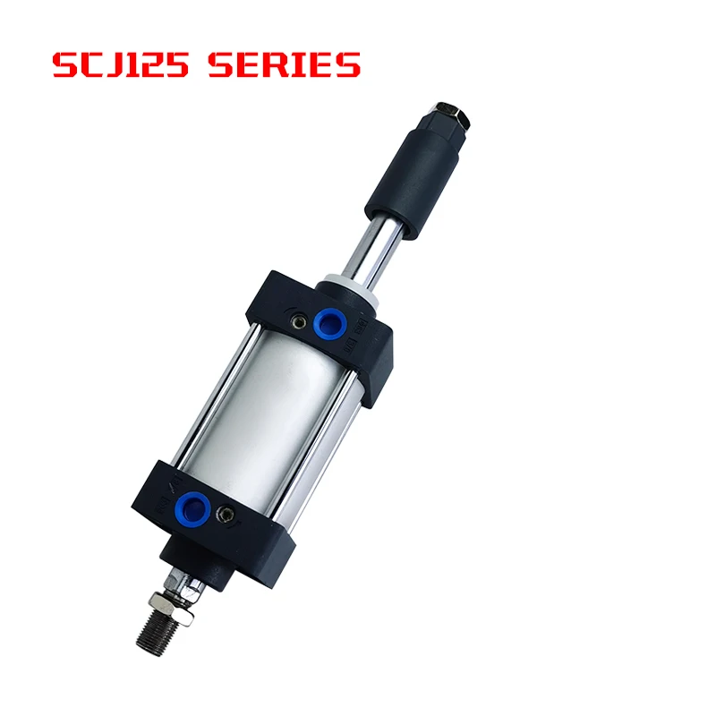 Standard Air Pneumatic Cylinders SCJ125mm Bore Double Acting Adjustable Stroke And Large Thrust