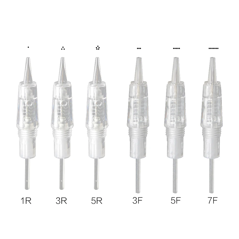 KZBOY 10PCS/Bag Sterile Individual Package 0.3mm 1RL 3RL 5RL 5F 7F Twist In Cartridge Needles for PMU Machine