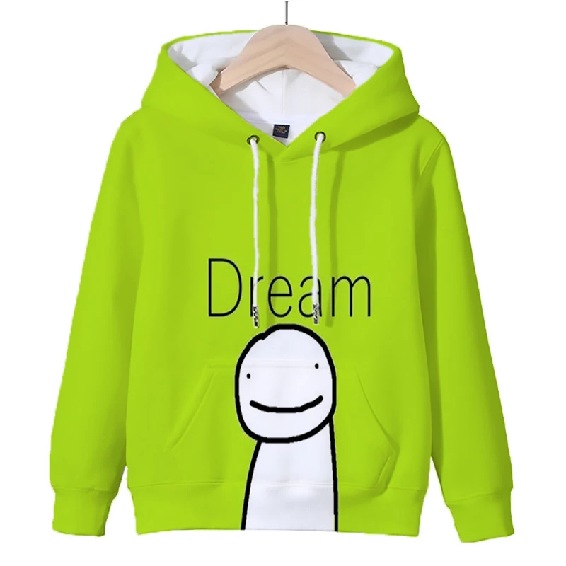 Dream Smp Hoodies Dreamwastaken Sweatshirts Oversized Hoodie Comfortable Streetwear Kids Long Sleeve Tops Children's Clothing