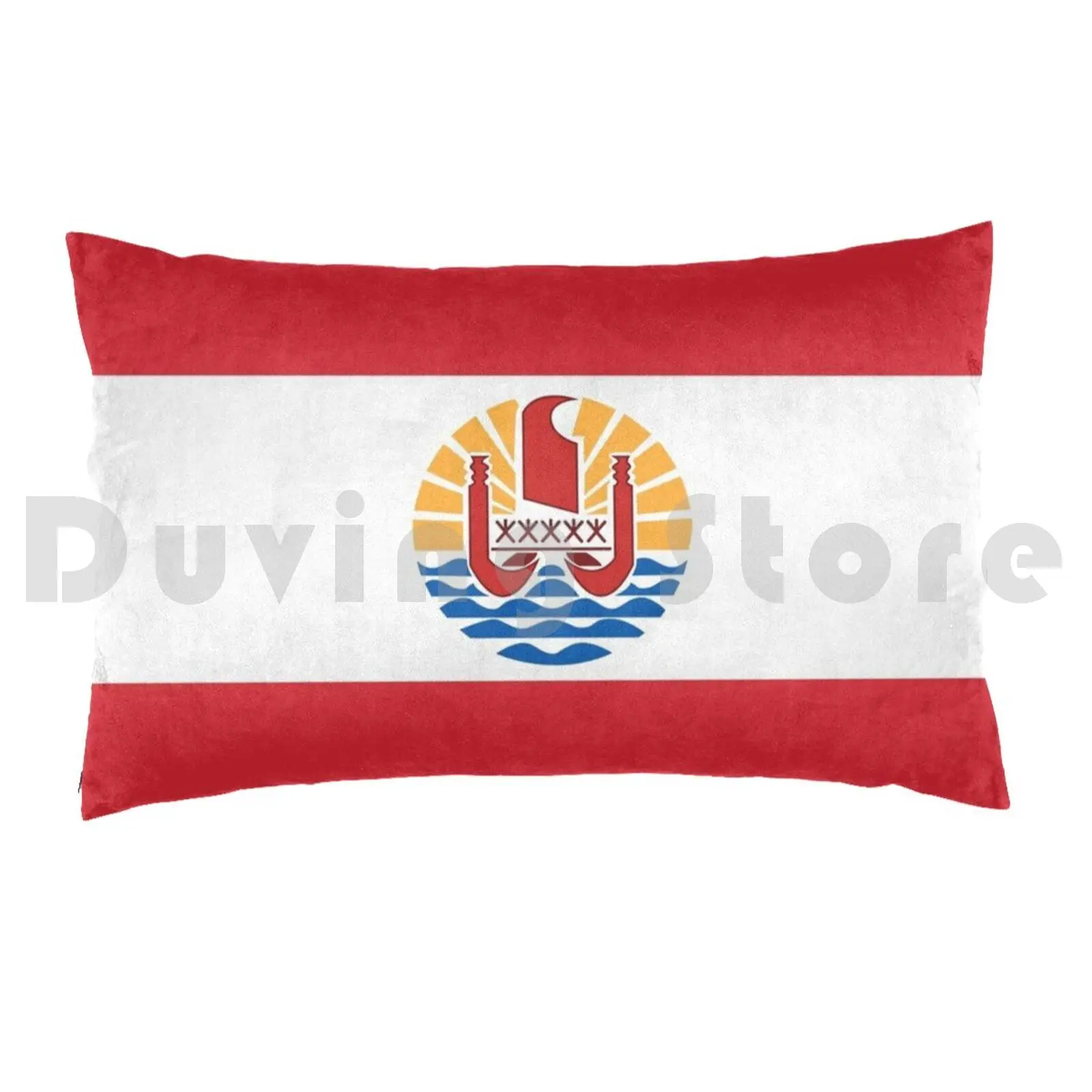 French Polynesia Pillow case 40x60 250 French Polynesia Seal Polynésie Fran ? Aise Pōrīnetia Farāni