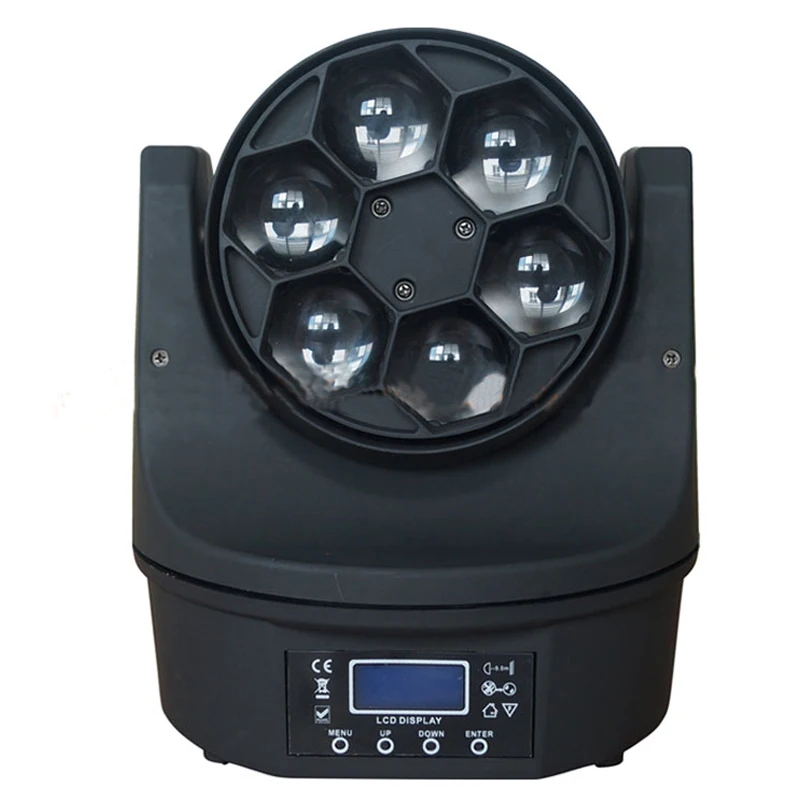 110V/220V Stage Lighting Effect Small 6 Bee Eyes Stage Light LED Shaking Head Beam Light Bar Theater Lights