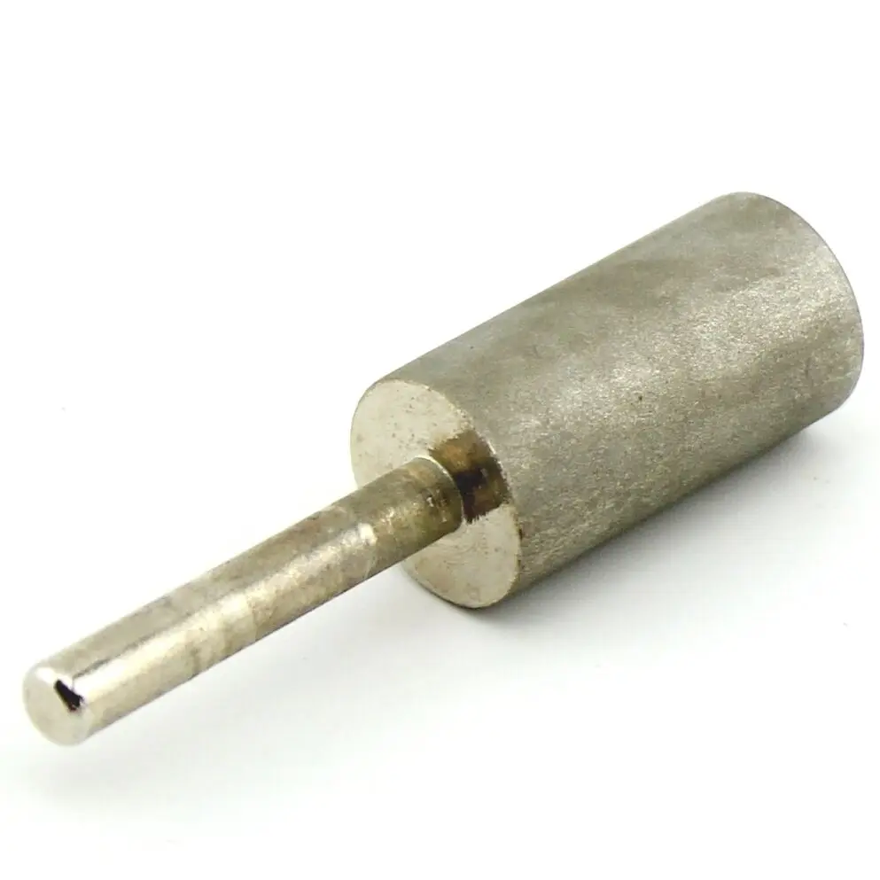 3 Kim Cương Xoay Burrs Phủ 10Mm 12Mm 14Mm Đầu Xi Lanh Xay Bit Nhám 1000 Shanks 6mm Lapidary Dụng Cụ Đá