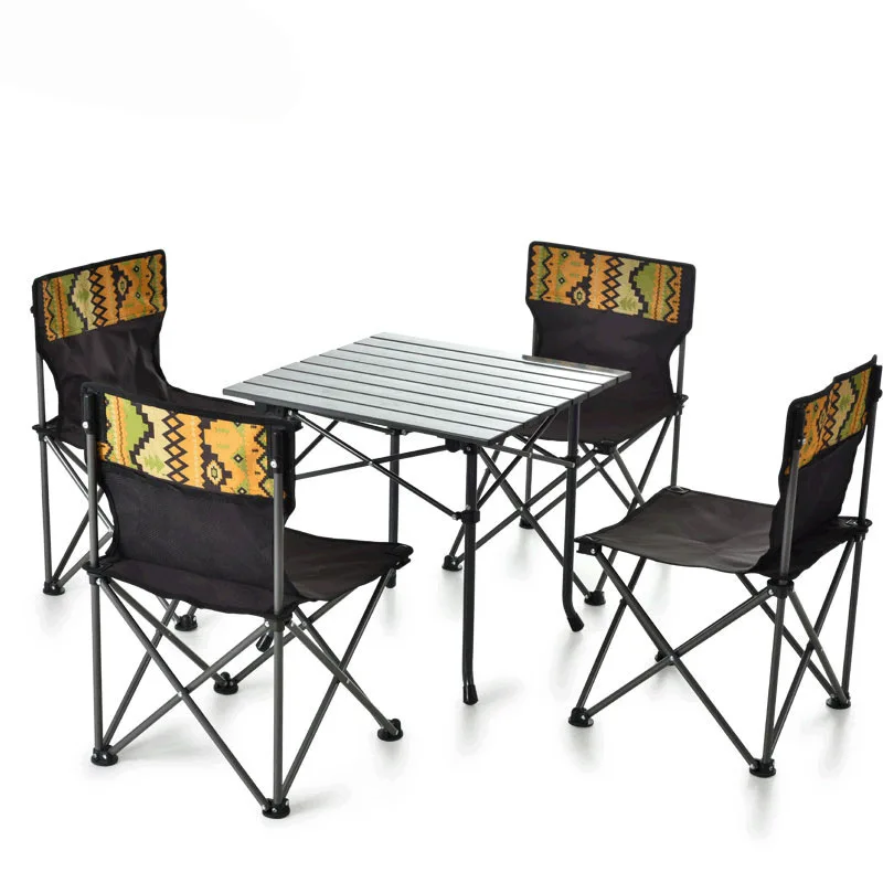 Outdoor Folding Camping Table Chair set Aluminium Alloy Picnic Table Ultra-light Durable раскладной стол Folding Table Chair