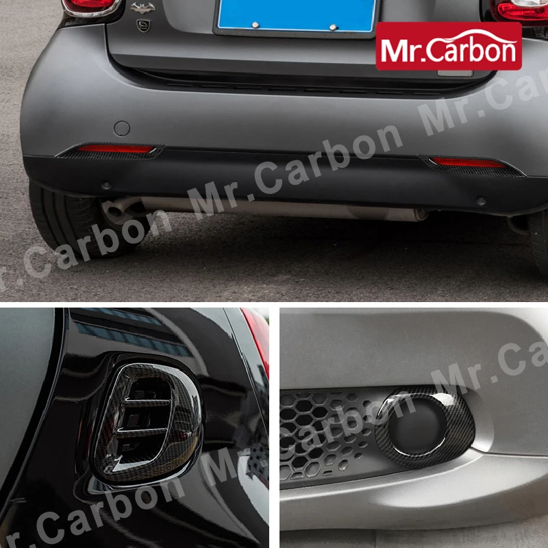 

Автомобильные фонари, задние фонари, противотуманные фонари, декоративные наклейки в стиле карбона для Mercedes Smart 453 Fortwo, аксессуары для стайлинга автомобиля