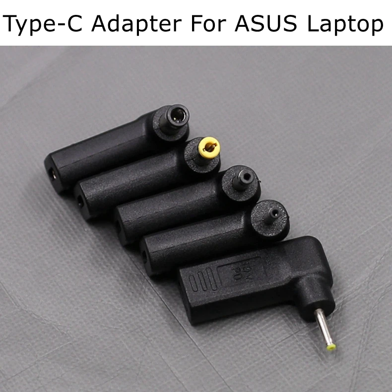 PD Spoof Adapter Plug Converter USB Type C Female to 2.5 x 0.7mm  3.0 x 1.1mm 5.5 x 2.5mm Male Laptop Dc Output Jack Connector