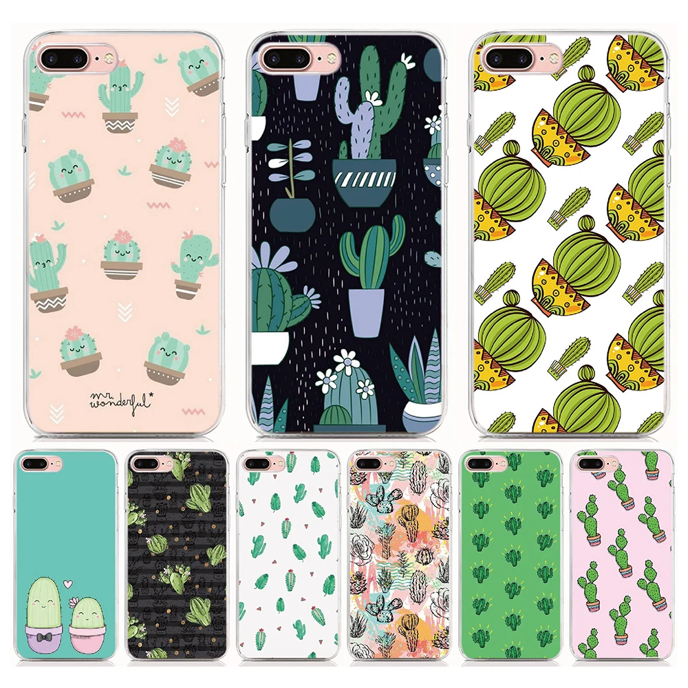 For Asus Zenfone 4 Selfie Pro Pegasus 4S 4 Max 4S 3 Laser 3 GO Case Soft TPU Cute Cactus Back Cover Silicone Phone Case