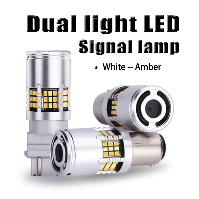 1157 P21-5W LED Car Headlight Bulb Turn Signal Light No Hyper Flash Canbus No Error LED DRL 7443 W21-5W 3157 Led Lamps 12V