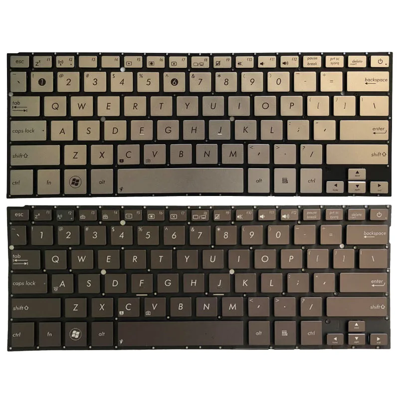 

New Laptop US Keyboard For Asus UX31 UX31A UX31LA UX31E Silver/Brown Without Backlit/Frame