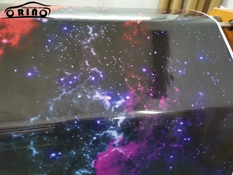 Gloss Galaxy Stars Vinyl Film Sticker Bomb Camouflage Car Wrap Foil Motorcycle Truck Boat Car Wrapping Sticker With Air Release