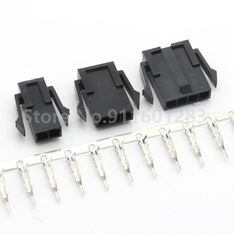 

10sets MX3.0 3.0mm Pitch Single Row Female Housing+Male Terminals 2/3/4/5/6 Pin 43640 Series Automotive wiring harness connector