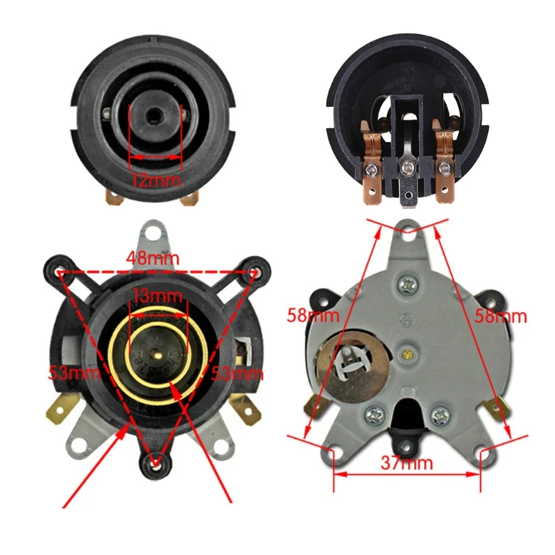 Electric Kettle Thermostat Switch Base Coupler a Set, Temperature Control for Kettle with Steam Switch on the Top Dropship