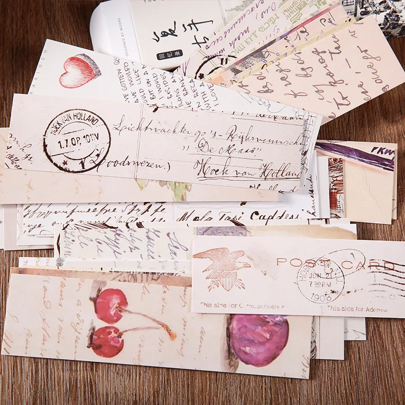 30 Pcs/Set Retro Memory Series Bookmark - Vintage Letters Book Holder Gift for Book Lovers & Writers ﻿