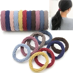 Women Girls Simple Basic Elastic Hair Bands Colorful Tie Scrunchie Ponytail Holder Rubber Bands Fashion Hair Accessories