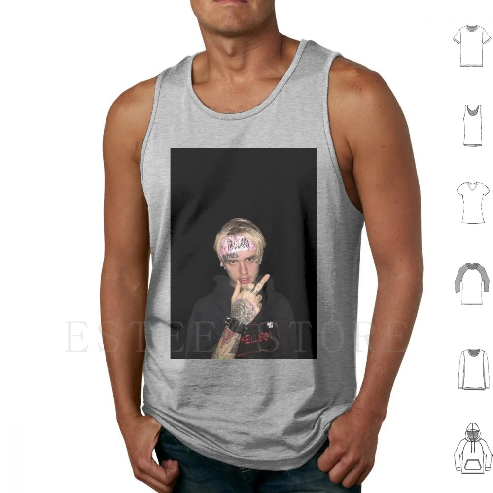 

Lil Peep Picture Of Him Giving The Finger Tank Tops Жилет без рукавов Lil Peep Bexey Gothboyclique Come Over When You Are