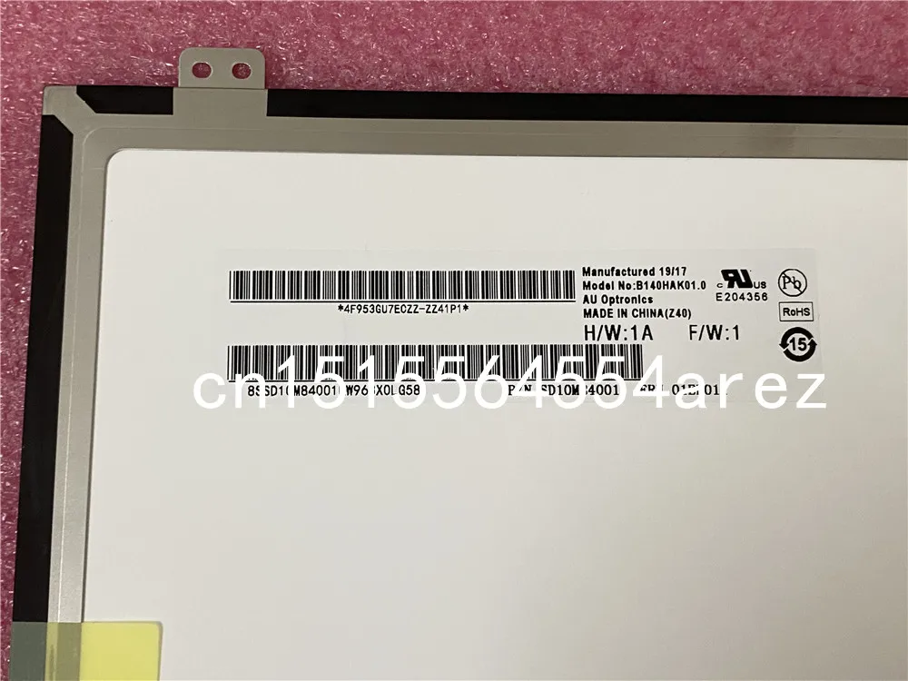 Imagem -03 - Original Portátil para Lenovo Thinkpad T470s T480s L490 A485 L480 T480 Tela Lcd Fhd Ips Toque 01er011 01yn116 00ny691 Novo e