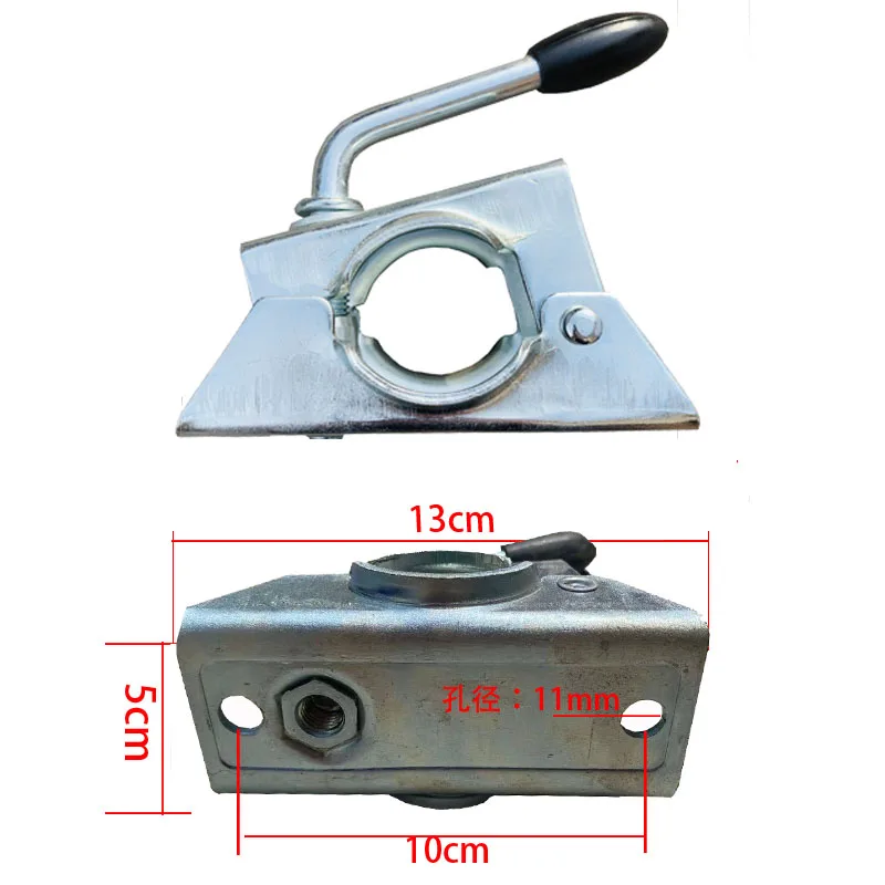 Ego trailer High quality Europe type 48mm trailer jack jockey wheel, trailer stand with clamp top wind,48mm tube, trailer parts