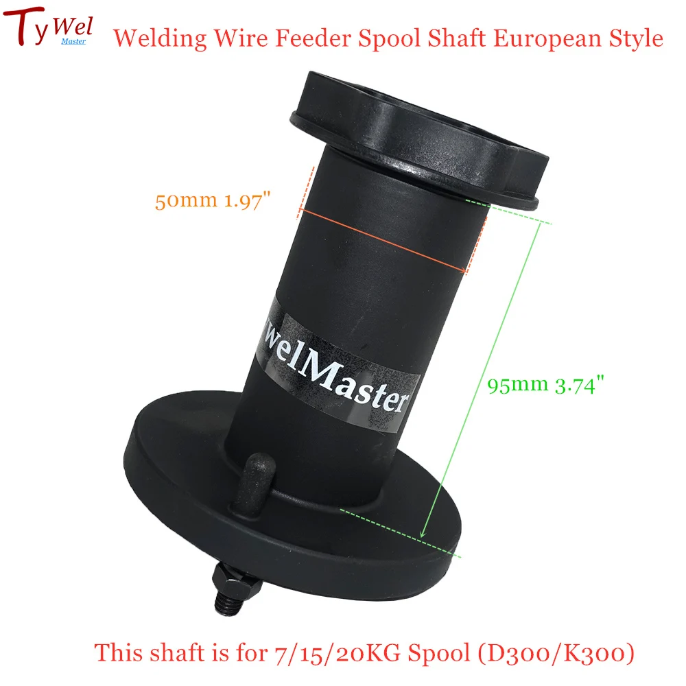 Welding Wire Feeder Spool Shaft Euro Style Wire MIG Welder Reel Shaft 15KG D300 K300 300mm 5KG D200 200mm for Welding Machine