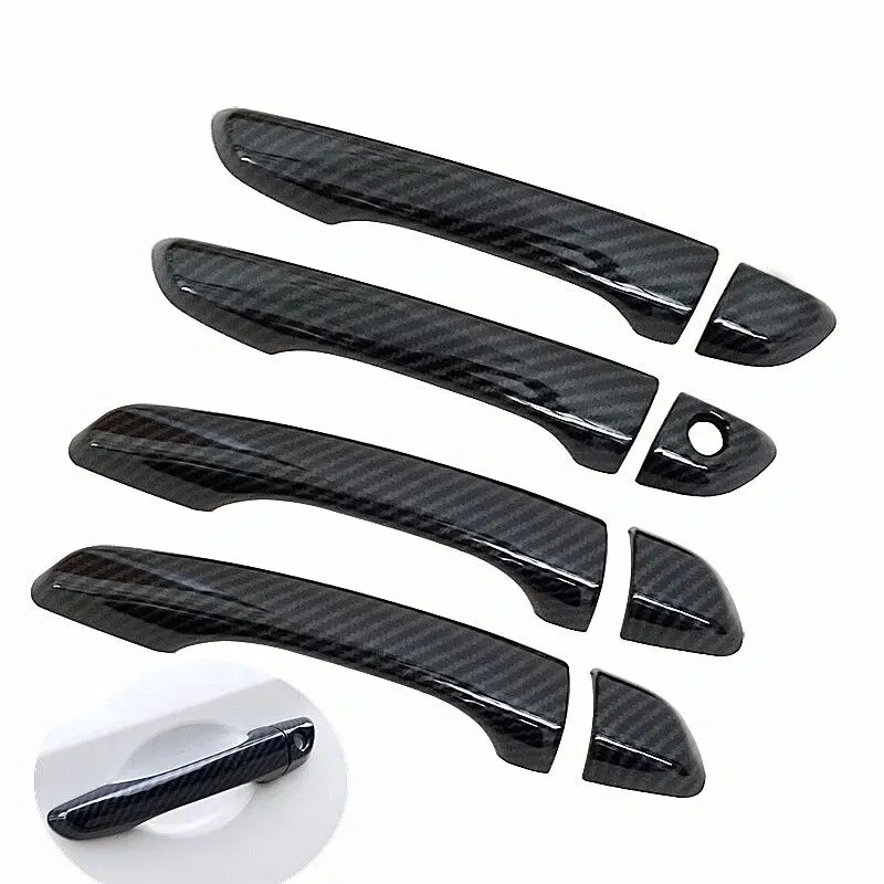 

FUNDUOO For Citroen DS5 DS 5 2011-2017 Carbon Fiber Chrome Car Door Handle Cover Trim Sticker Styling Accessories