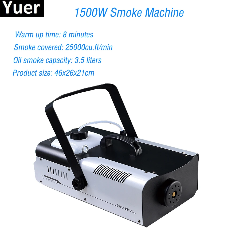 

1500W Smoke Machine Remote Control Fog Machine Pump DJ Disco Smoke Machine For Party Wedding Christmas Stage Fogger Machine