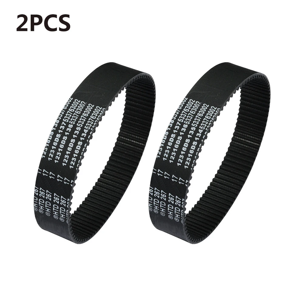 2Pcs Electric Wood Planer  Drive Belt For Bosch Gho36-82C Gho20-82 Replacement Accessories 267x17x2.4mm