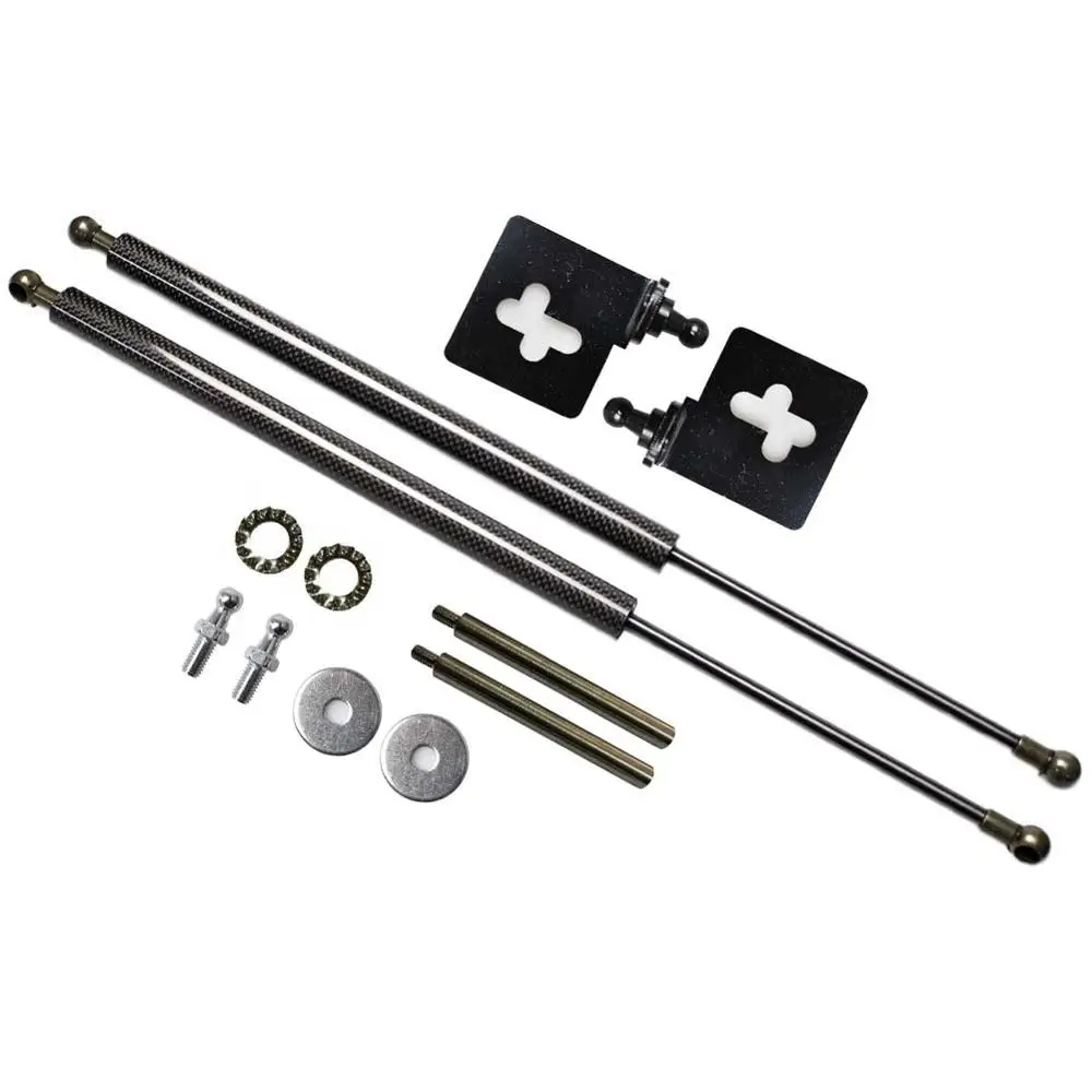 Bonnet Struts For Nissan 240SX S13 1989-1994 Front Hood Modify Gas Spring Carbon Fiber Lift Supports Rod Shock Absorber Pistons