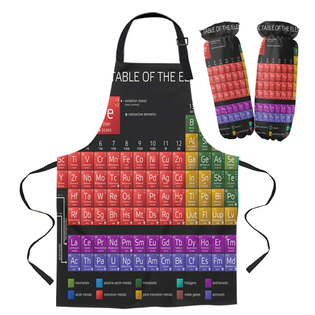 Periodic Table Of Elements Chemistry Apron Kitchen Household Cleaning Pinafore Home Cooking Apron Kitchen Aprons for Woman