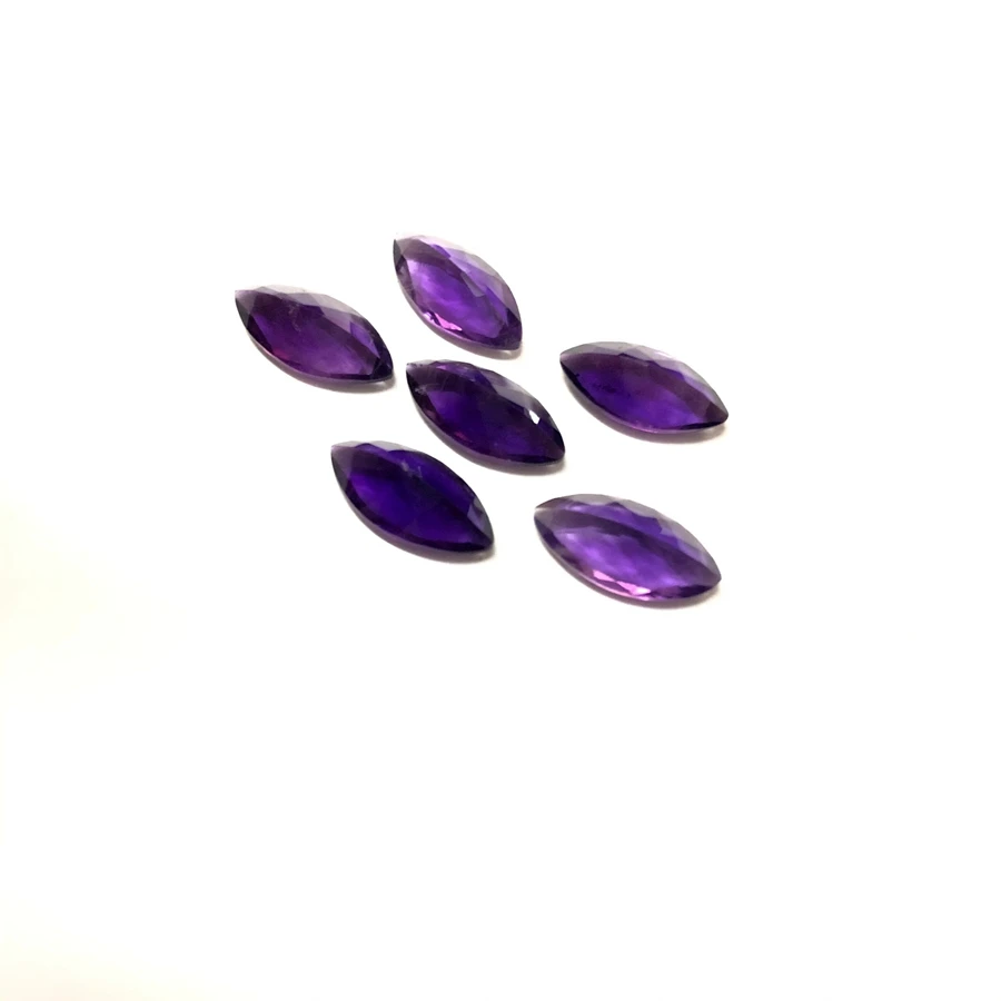 100%Natural A Quality Amethyst Brilliant cutting Bead Cabochon 6x8MM Oval 6x12mm Marquise 10mm Round brilliant Cut Gem Cabochon