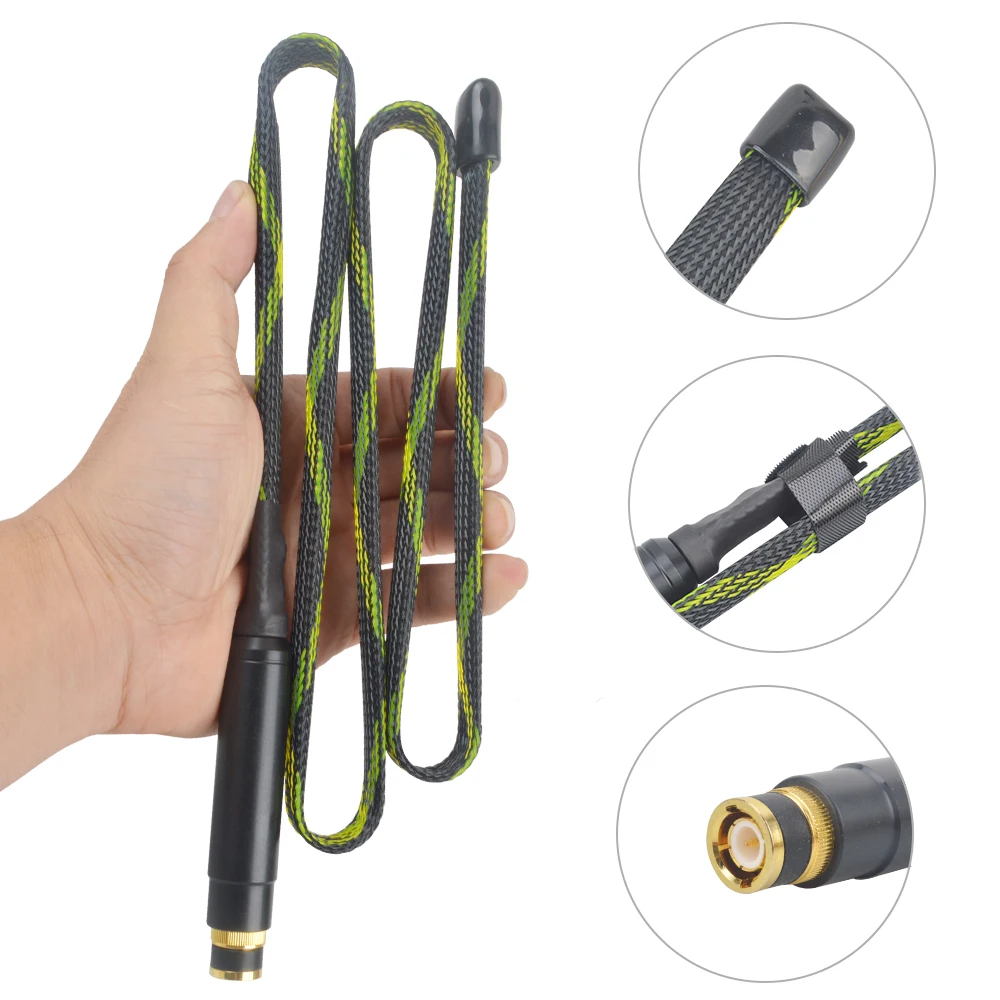 BNC Tactical Foldable CS Antenna 136-520MHz High Gain Camouflage portable two way radio antenna