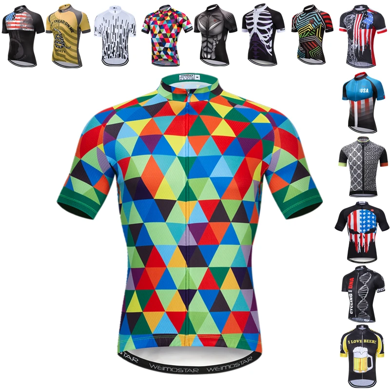 

Weimostar Bike Team Cycling Jersey Men Short Sleeve Bicycle Shirt Maillot Ciclismo Quick Dry MTB Bike Jersey Sport Cycling Wear