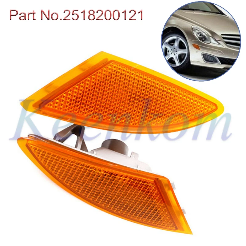 2518200121 A2518200221 For Mercedes-Benz R251 R320 R350 R500 R-Class W251 Front Left Right Turn Signal Light - Bumper NEW