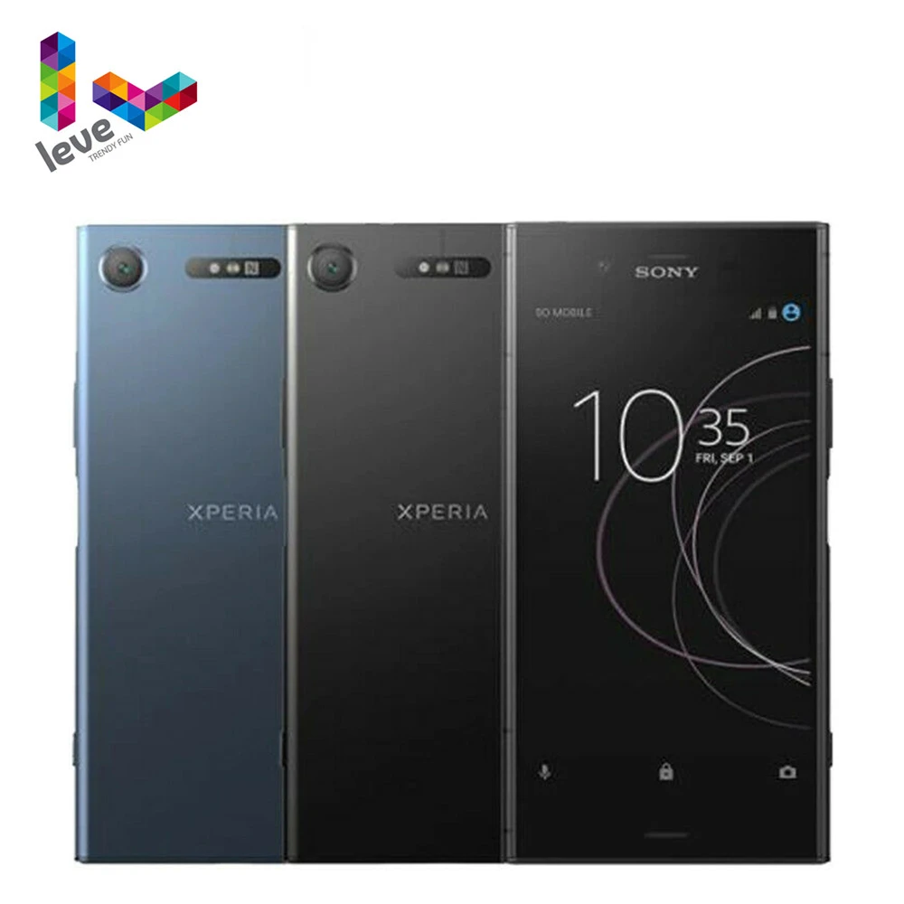 Sony-teléfono móvil Xperia XZ1 G8341 1SIM, desbloqueado, pantalla de 5,2 pulgadas, 4GB de RAM, 64GB de ROM, Octa Core, cámara de 19MP, 4G LTE, Android (sin NFC)